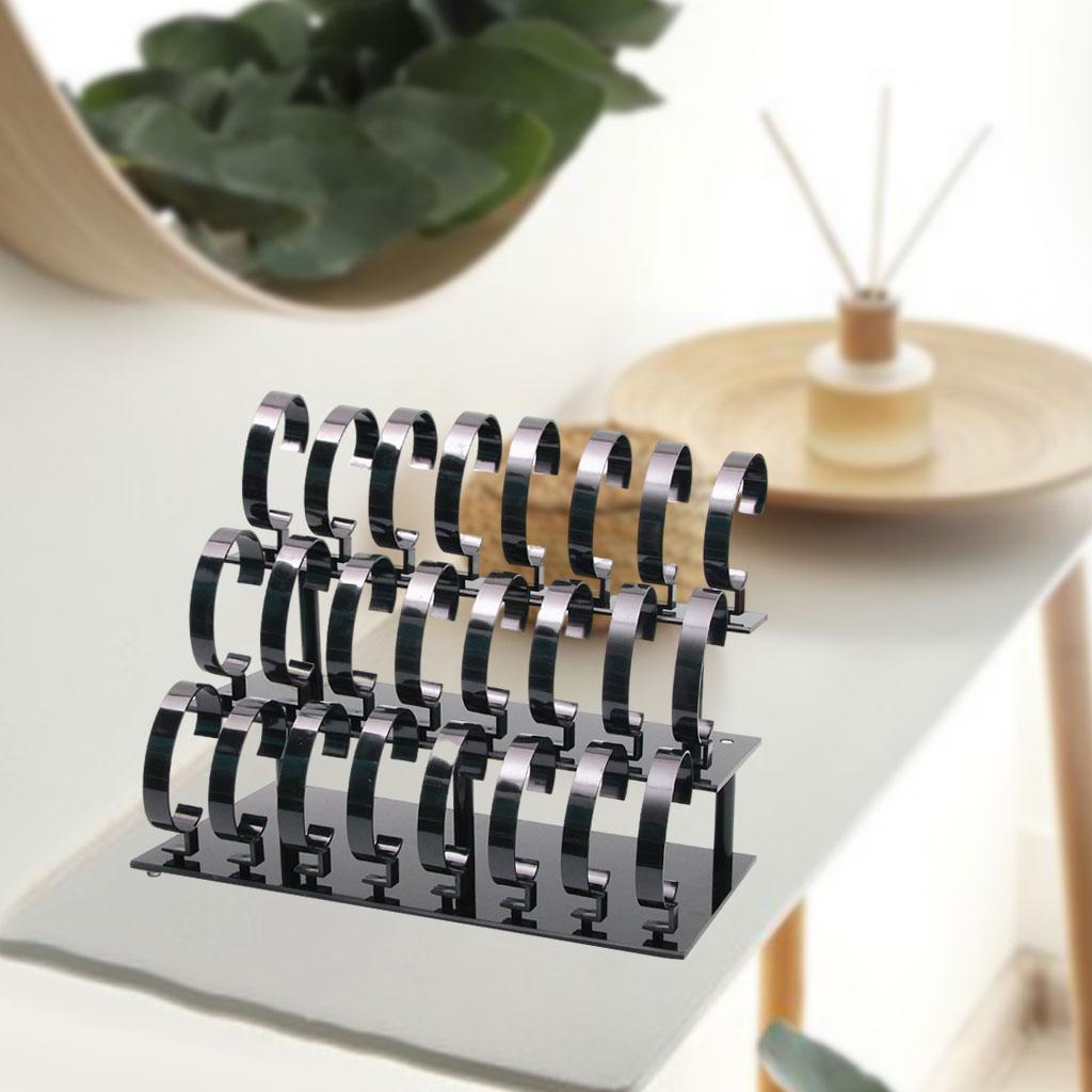 Jewelry Stores With Watches - Acryl horloge-displaystandaard, sieradenorganizer, 3-laags armbandenrek, afneembare