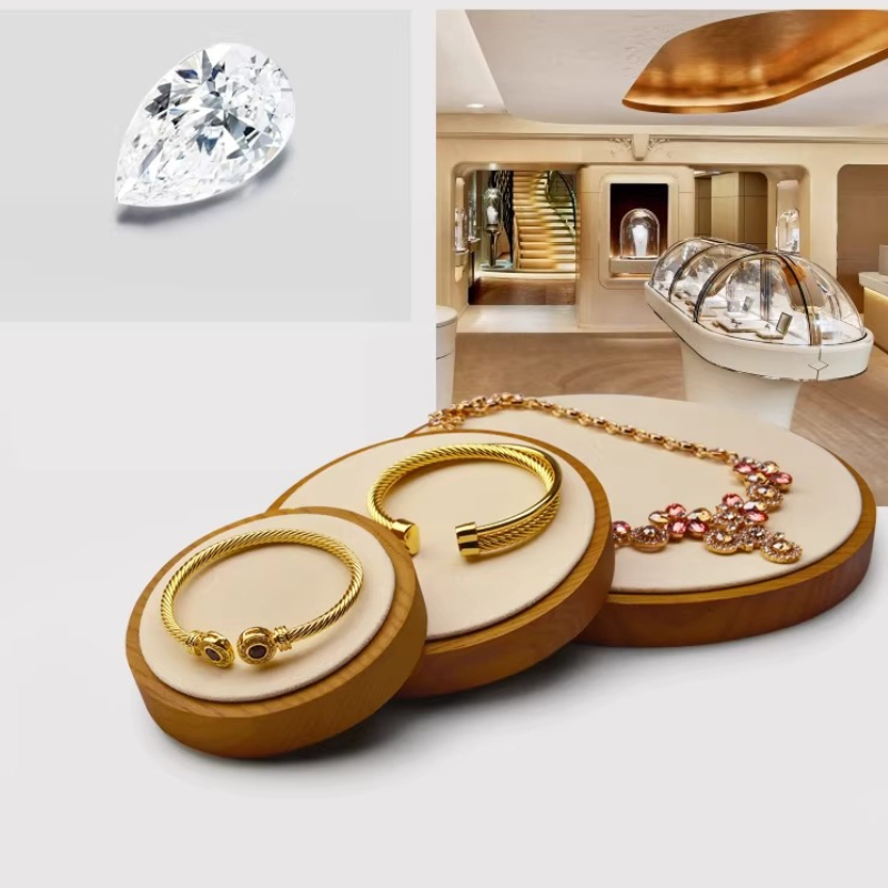 Jewelry Stores With Watches - Massief houten sieradenschaal voor horloges, ringen,