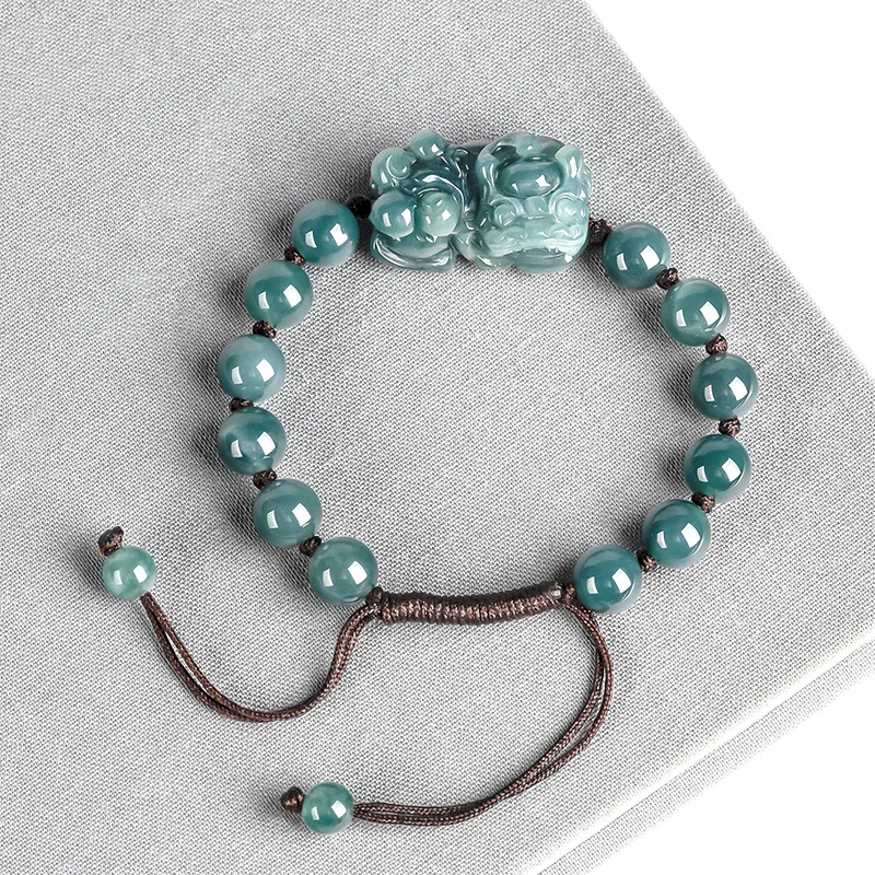 Luxury Gifts Jewelry & Watches Namfleg Mostar - Birmese Jadeite Pixiu Armbanden Armband Blauw