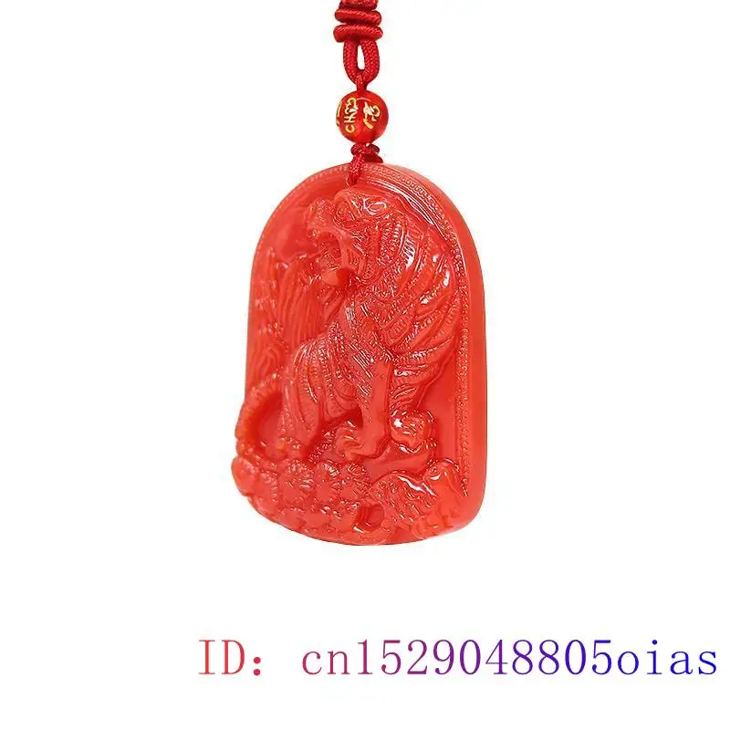 Rode Jade Tijger Hanger Hanger - Luxury Gifts Jewelry & Watches Namfleg Mostar recensie en prijs