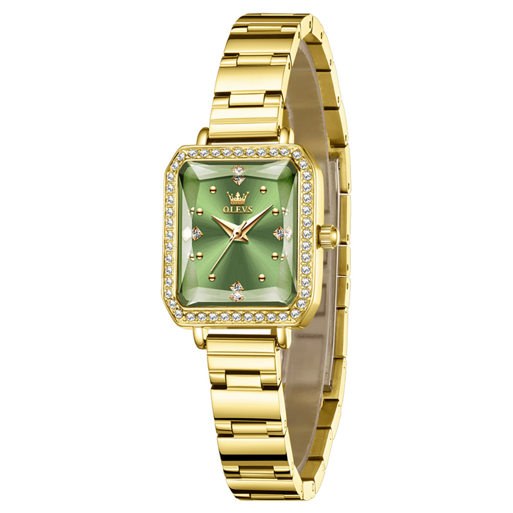 Mode kleine vierkante groene w - Jewelry And Watches Luxury Brand recensie en prijs