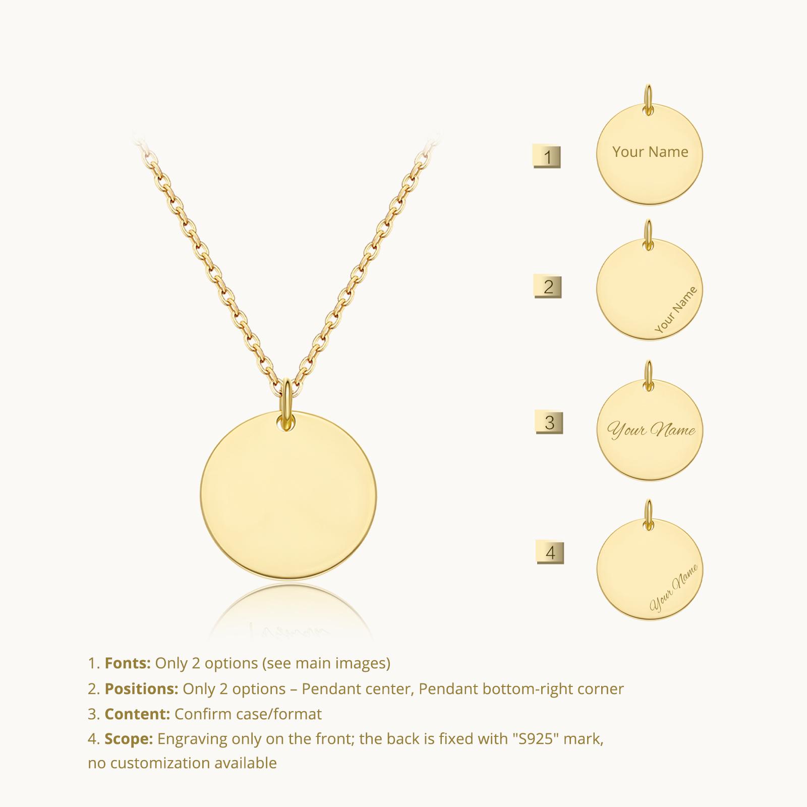 ANDYWEN 925 sterling zilver ge - Engraved Name Necklace recensie en prijs