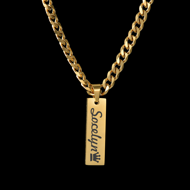 Goxijite aangepaste gegraveerd - Engraved Name Necklace recensie en prijs
